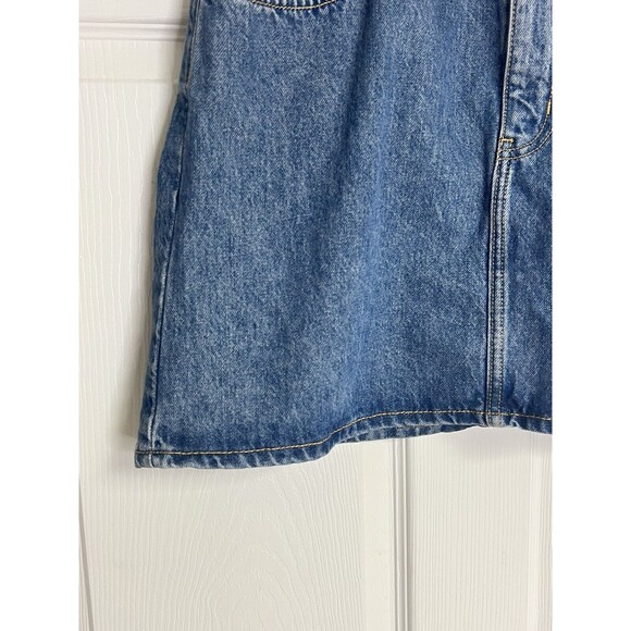 VTG Y2K Denim Skirt Arizona NWT Jean Paper Bag Mini Light Acid Wash Sz 11 - Picture 3 of 11